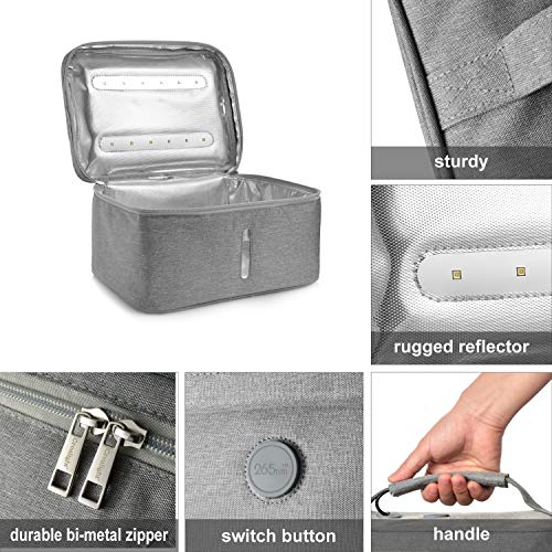 UVC LED Sanitizer Bag Portable with Cell store