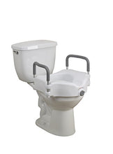Load image into Gallery viewer, Raised Toilet Seat with Removable Padded Arms
