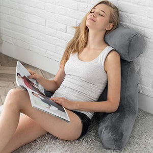 Bedrest Pillows with Arm Rests and Neck Roll