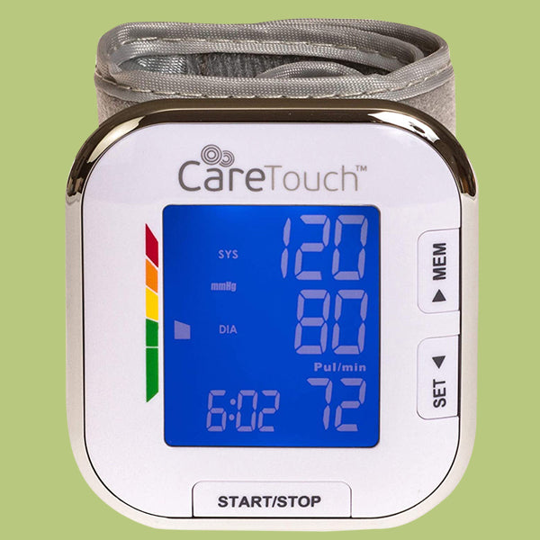 Automatic Wrist Blood Pressure Cuff Monitor