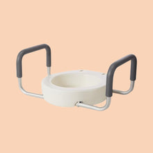 Load image into Gallery viewer, Raised Toilet Seat with Removable Arms
