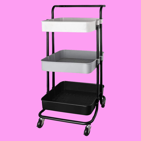 Rolling Storage Cart with Handle